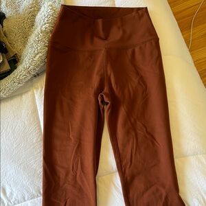 Brown High-Waisted Leggings